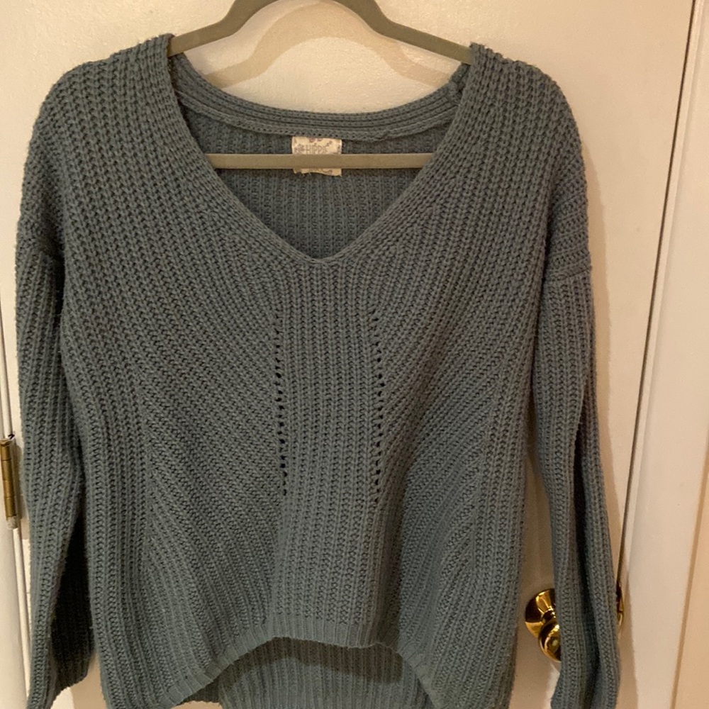 Sage green Hippie Rose sweater size Medium